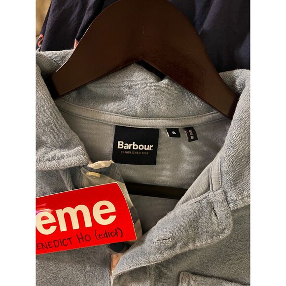 Barbour Fluffy Baby Blue Polo - Picture 2 of 3